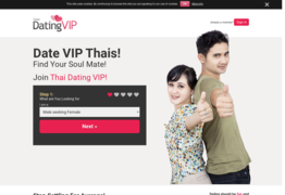 Thai Dating VIP Homepage Image